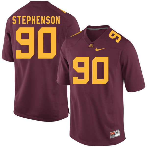 Men #90 Matthew Stephenson Minnesota Golden Gophers College Football Jerseys Sale-Maroon - Click Image to Close